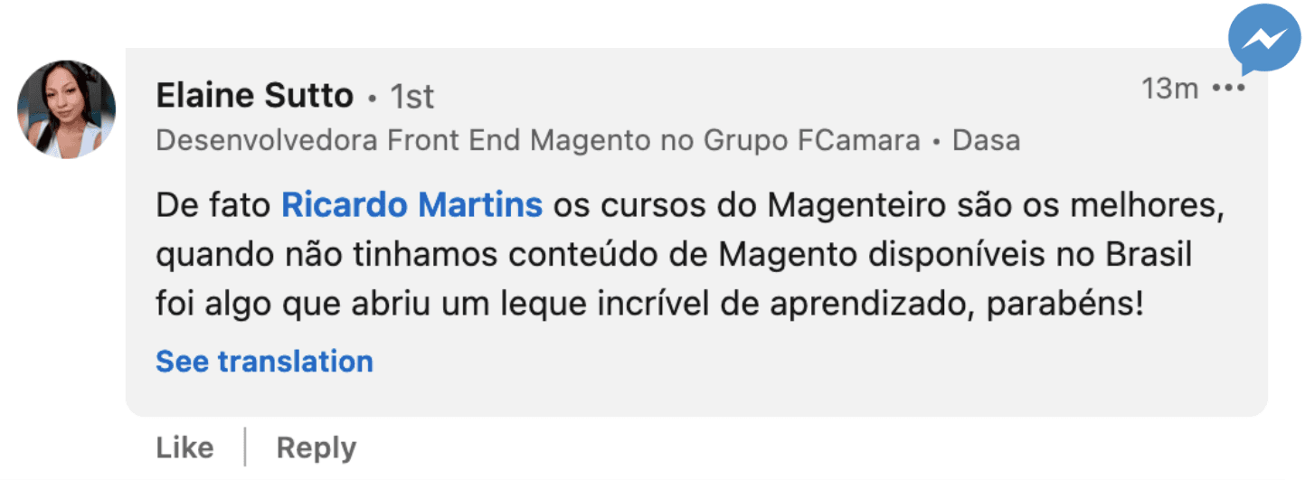 Depoimento da Elaine