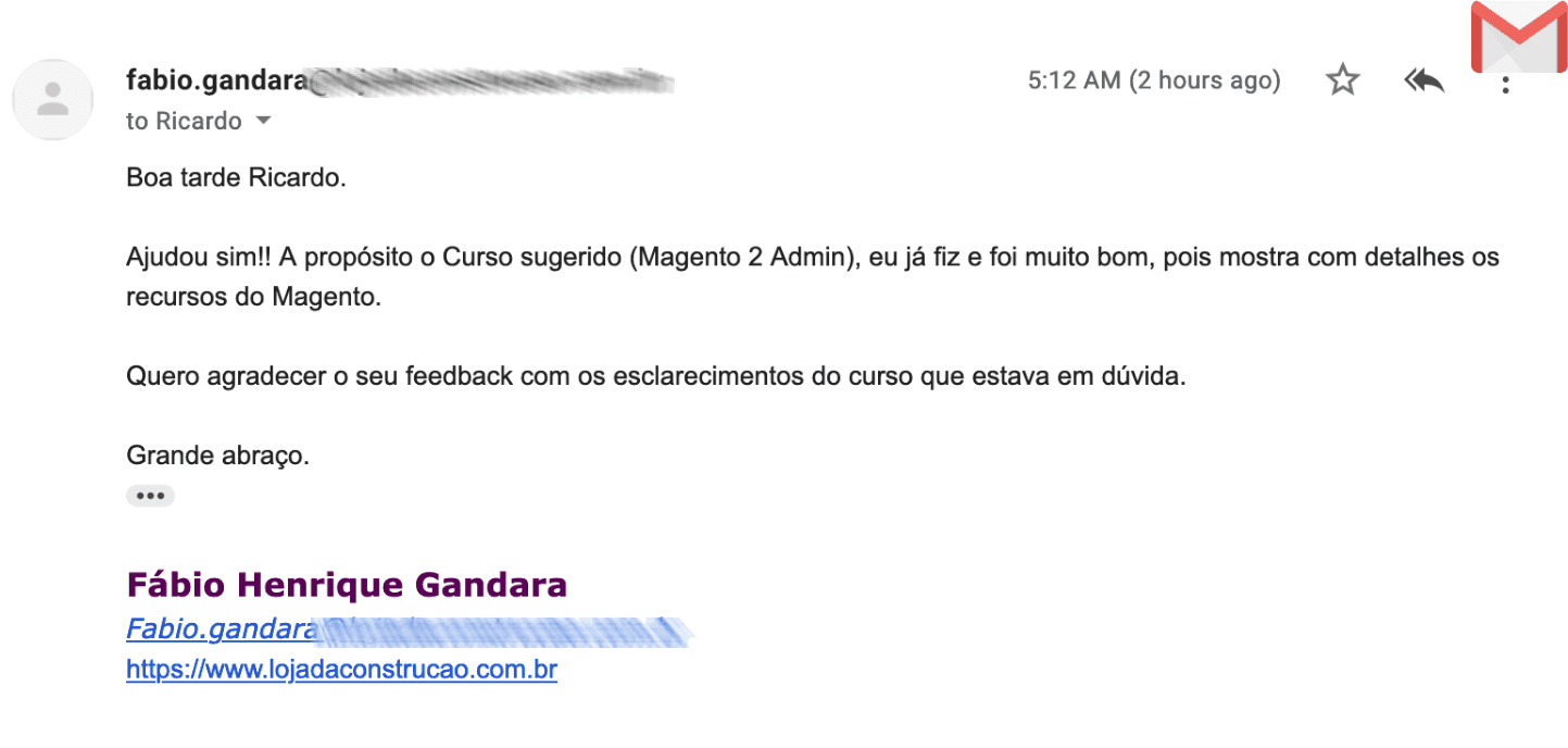 Depoimento do Fabio